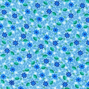 Cotton Lawn from Robert Kaufman's London Calling SRKN-21245-4 BLUE